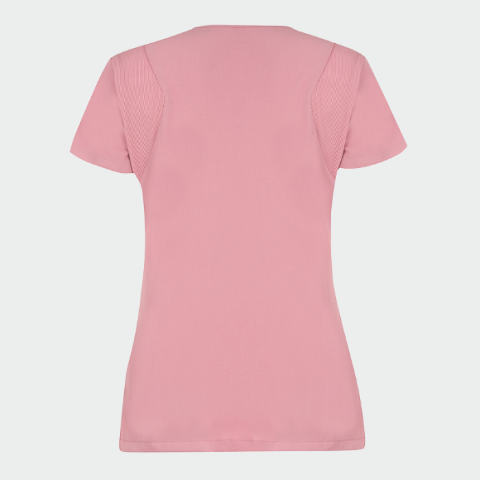 JUSTINA ženska medicinska bluza – Roza - Image 6