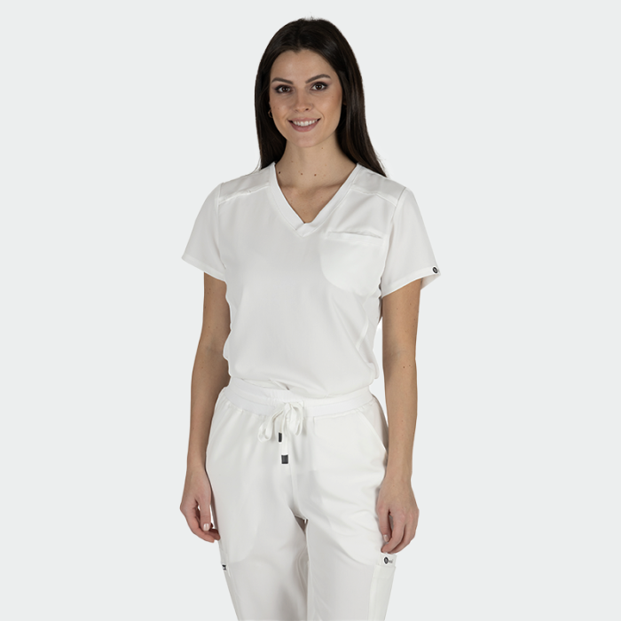JULIA ženska medicinska bluza – Bijela - Image 4