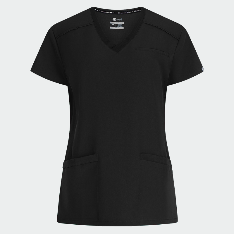 405907-julia-1 JULIA ženska medicinska bluza – Crna - Image 1
