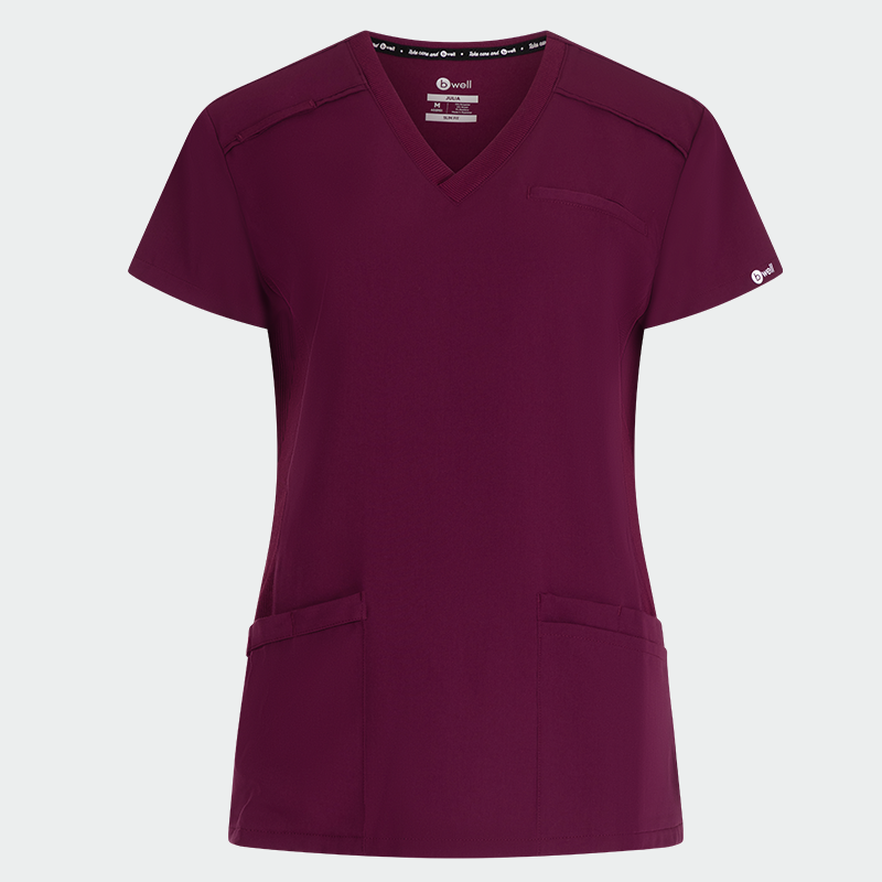 405951-julia-1 JULIA ženska medicinska bluza – Bordo - Image 1