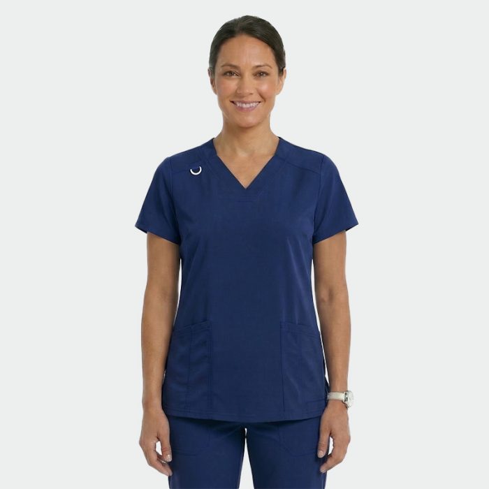 ANGELICA ženska medicinska bluza – Tamno plava - Image 3