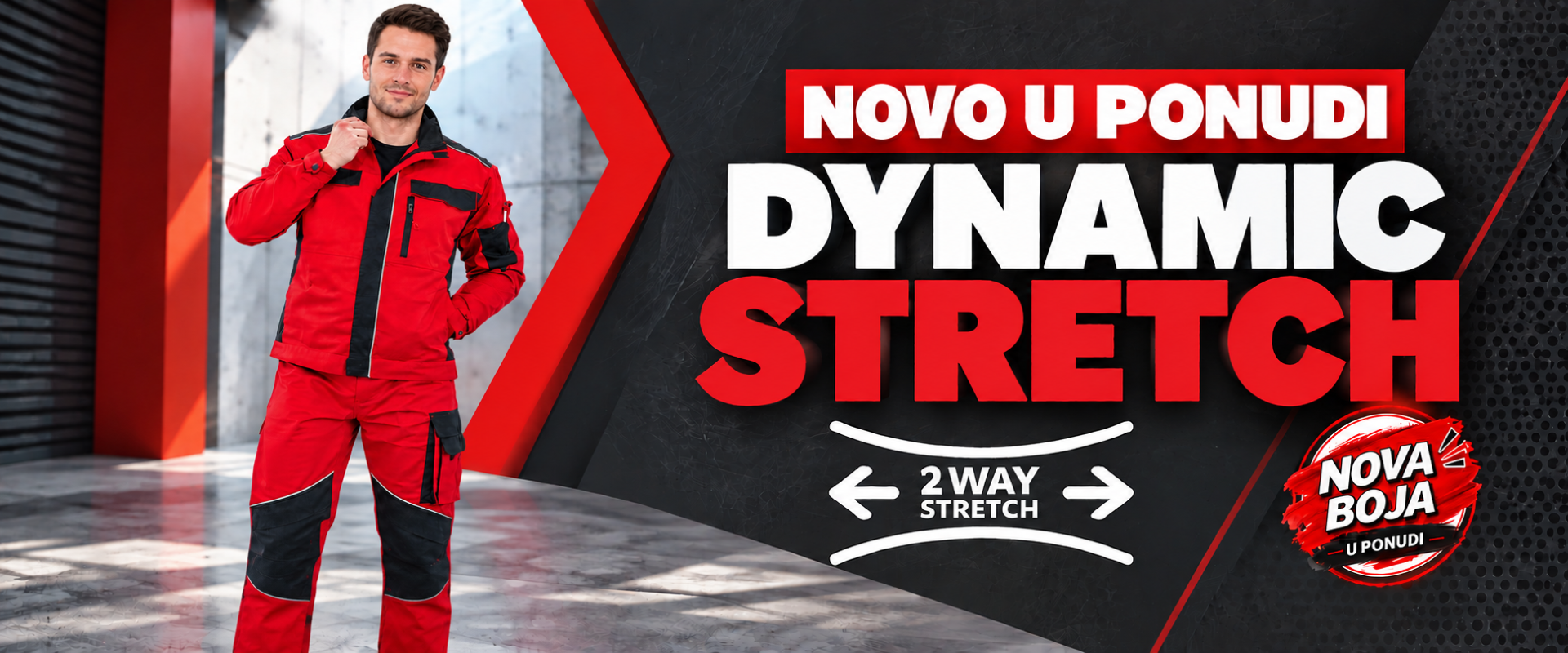 Dynamic Stretch Workwear Banner Validan