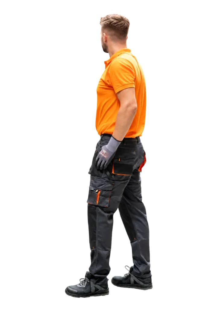 HAMMER EXPERT S1st radne hlače do pojasa – Tamnosive - Image 4