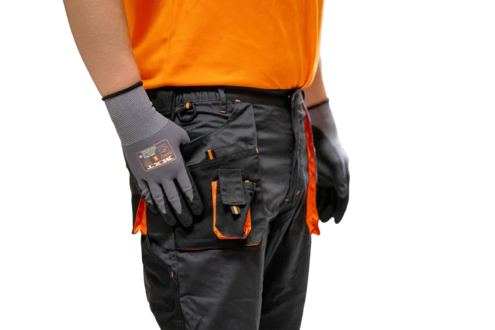 HAMMER EXPERT S1st radne hlače do pojasa – Tamnosive - Image 6