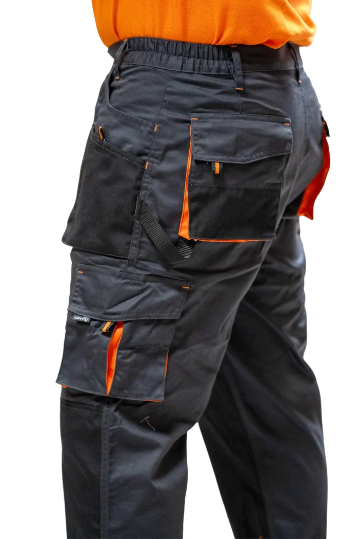 HAMMER EXPERT S1st radne hlače do pojasa – Tamnosive - Image 7