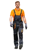 HAMMER EXPERT S1st radne hlače na tregere – Tamnosive - Image 2