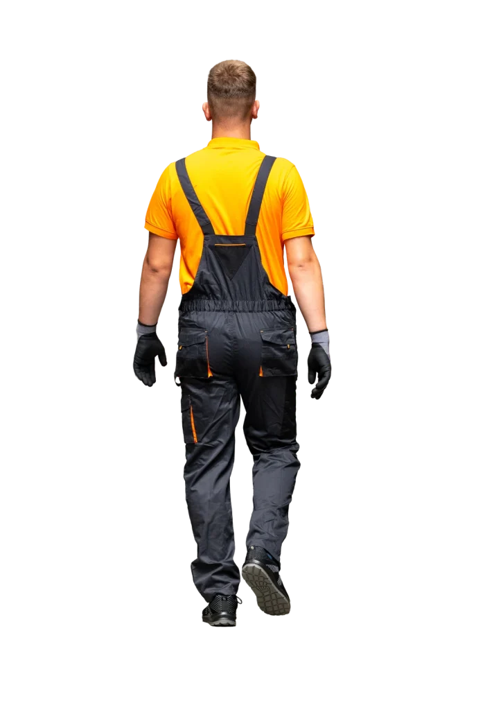 HAMMER EXPERT S1st radne hlače na tregere – Tamnosive - Image 6